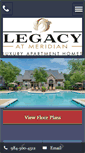 Mobile Screenshot of legacyatmeridian.com